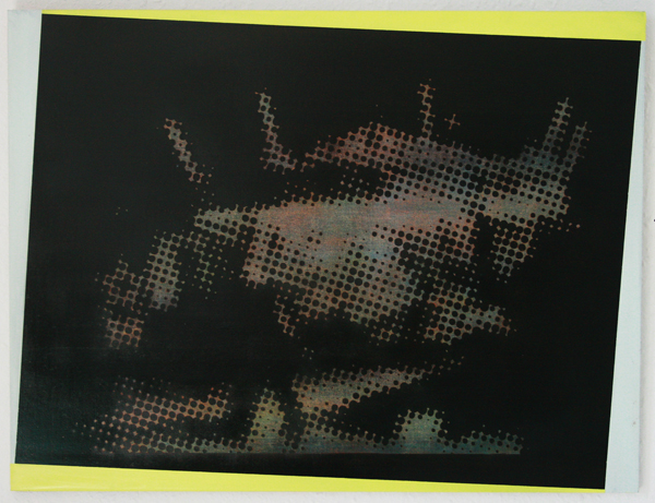 Late Night Device, Oil and aerosol on canvas 61xcm80cm. 2012